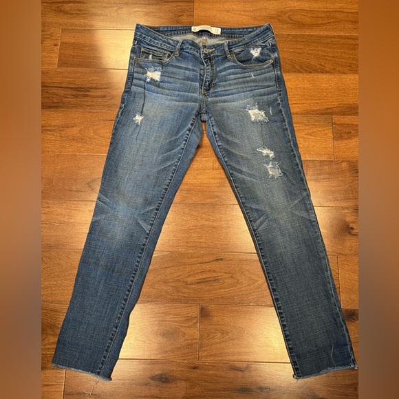 Abercrombie & Fitch Denim - Abercrombie & Fitch Distressed Skinny Jeans - Blue